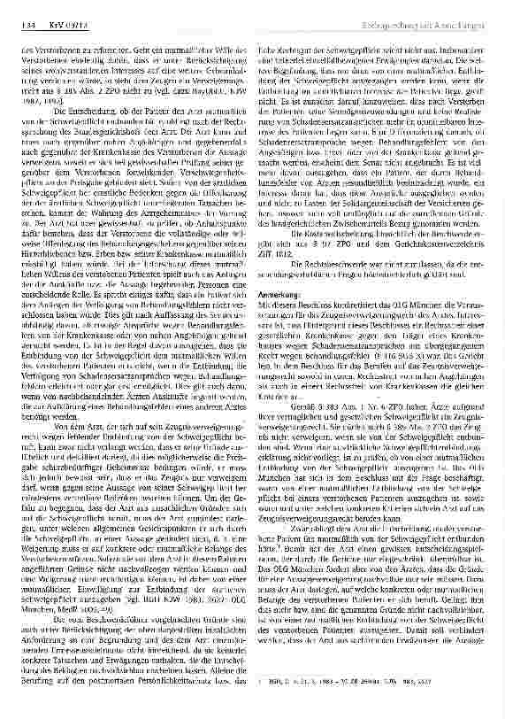 Vorschauseite 2: Auskunftsanspruch.der Krankenkassen gegenüber den behandelnden Ärzten Schadenersatzansprüche aus übergangenem Recht, Schweigepflicht des behandelnden Arztes
