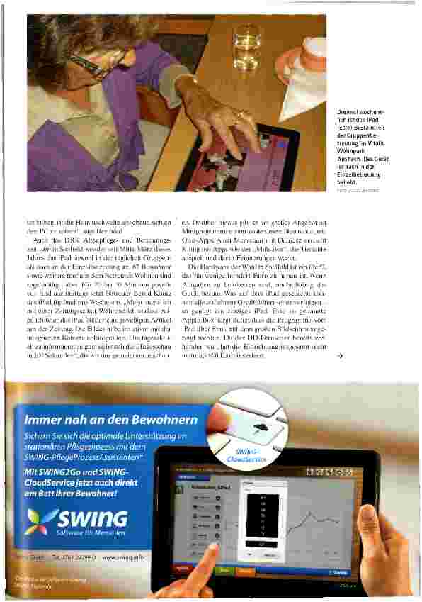 Vorschauseite 2: iPads halten Einzug ins Heim