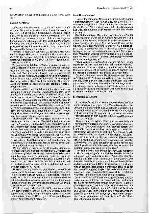 Vorschauseite 4: Zur Situation älterer Menschen in der Institution Krankenhaus