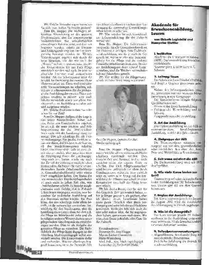 Vorschauseite 3: Universität Halle-Wittenberg/ Studiengang Medizinpädagogik; Akademie für Erwachsenenbildung, Luzern