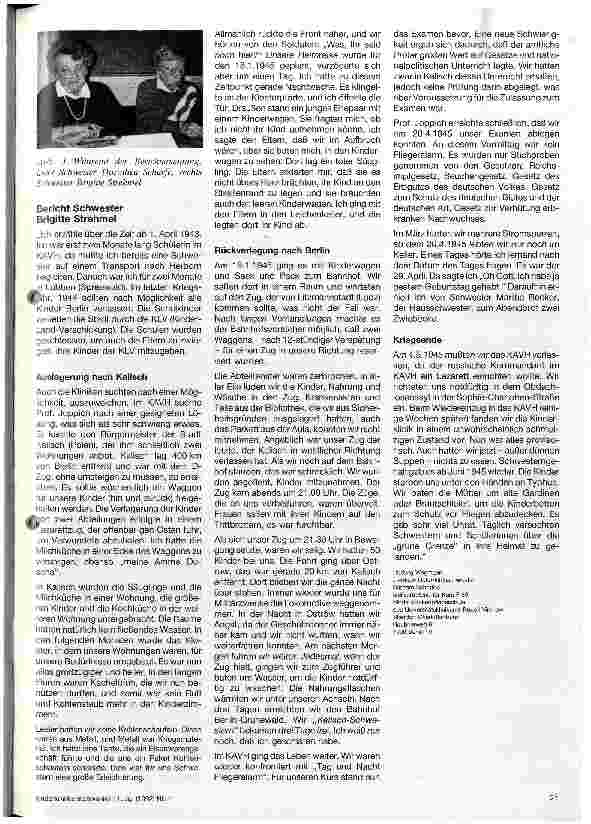 Vorschauseite 2: Veranstaltung Pflege während des Krieges