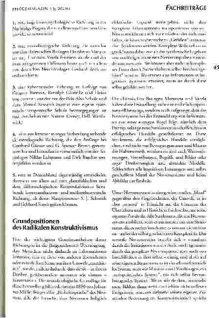 Vorschauseite 2: Radikalkonstruktivistisches Denken als Grundlage einer neuen Didaktik