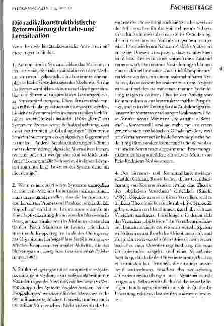 Vorschauseite 4: Radikalkonstruktivistisches Denken als Grundlage einer neuen Didaktik