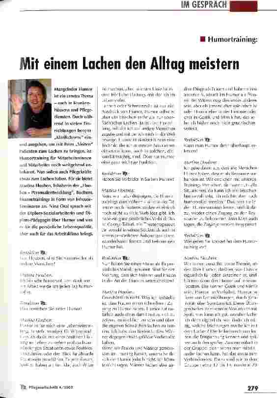 Vorschauseite 1: Mit einem Lachen den Alltag meistern