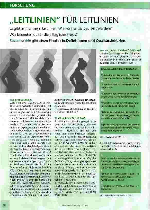 Vorschauseite 1: „LEITLINIEN FÜR LEITLINIEN