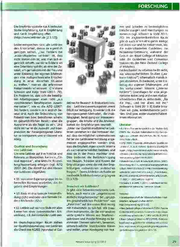 Vorschauseite 2: „LEITLINIEN FÜR LEITLINIEN