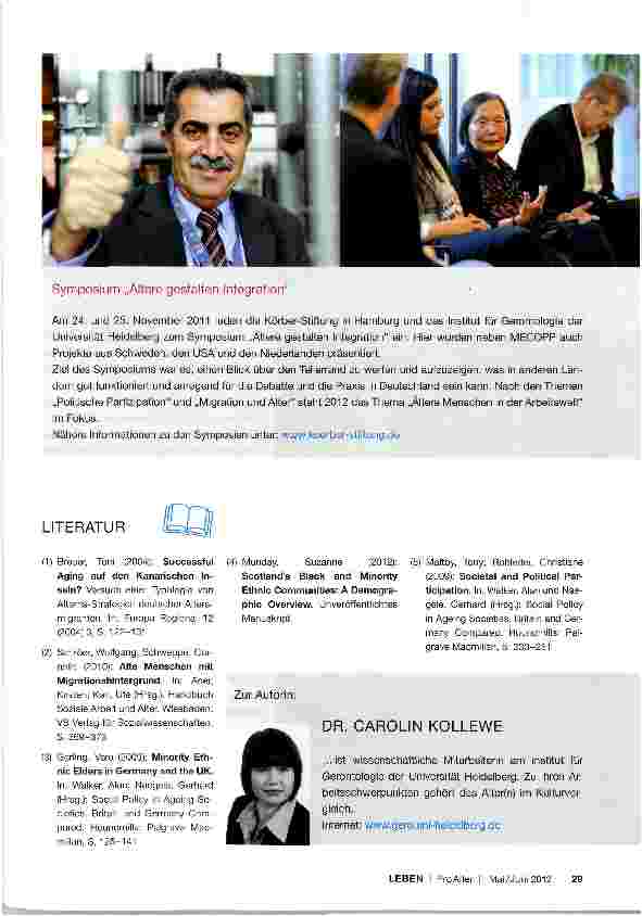 Vorschauseite 4: Pflege und politische Partizipation