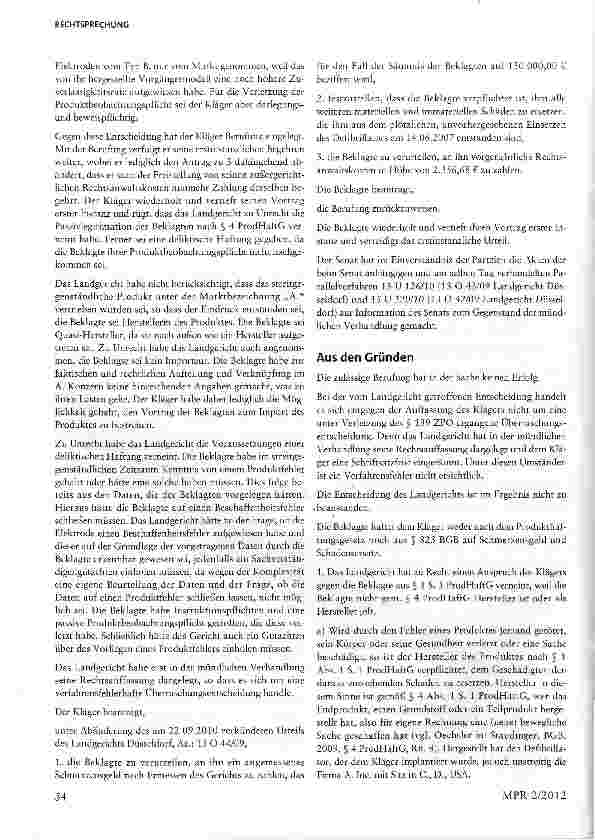 Vorschauseite 5: Haftung des Vertriebshändlers von Medizinprodukten