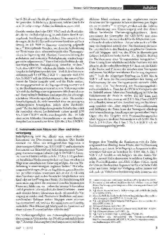 Vorschauseite 3: Das GKV-Versorgungsstrukturgesetz
