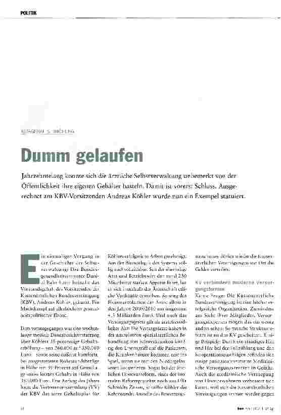 Vorschauseite 1: Dumm gelaufen