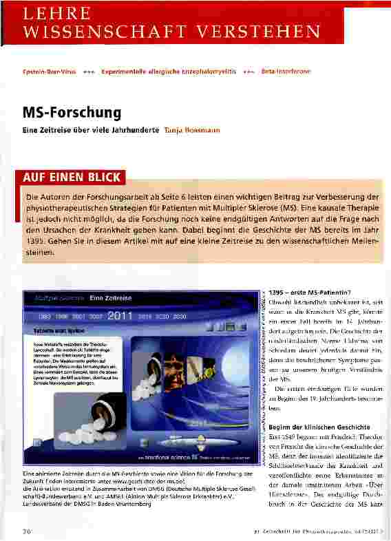 Vorschauseite 1: MS-Forschung