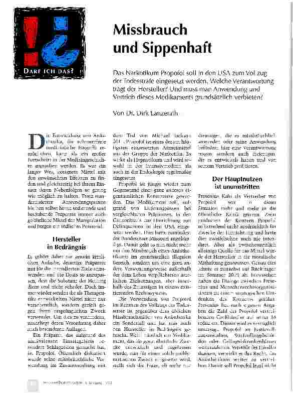 Vorschauseite 1: Missbrauch und Sippenhaft