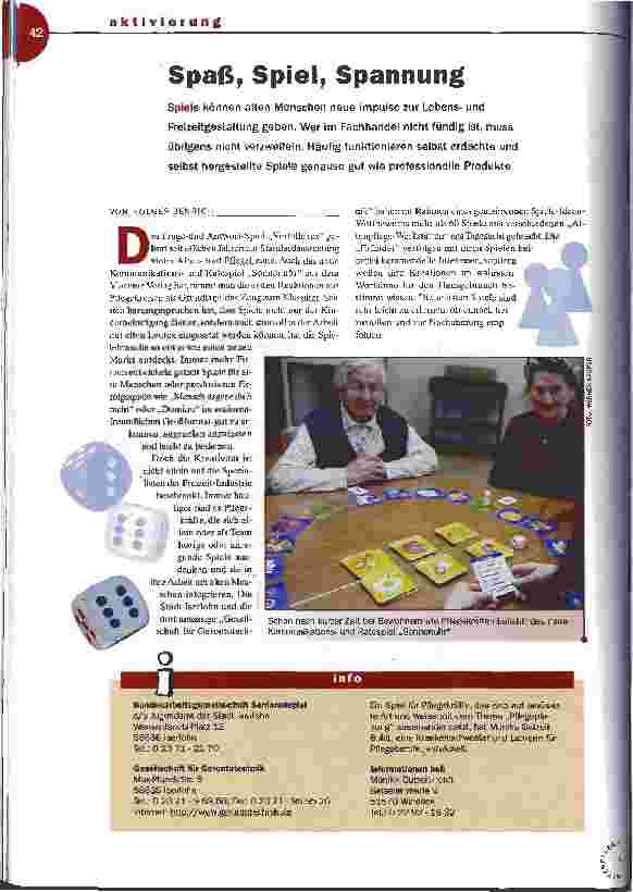 Vorschauseite 1: Spaß, Spiel, Spannung