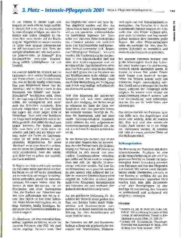 Vorschauseite 4: Pflege eines Intensivpatienten mit akuter intermittierender Porphyrie