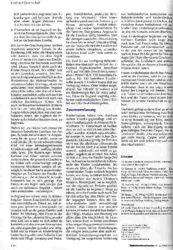Vorschauseite 6: Sterbebegleitung - was ist aus dem Erwachsenenbereich auf Kinder übertragbar?