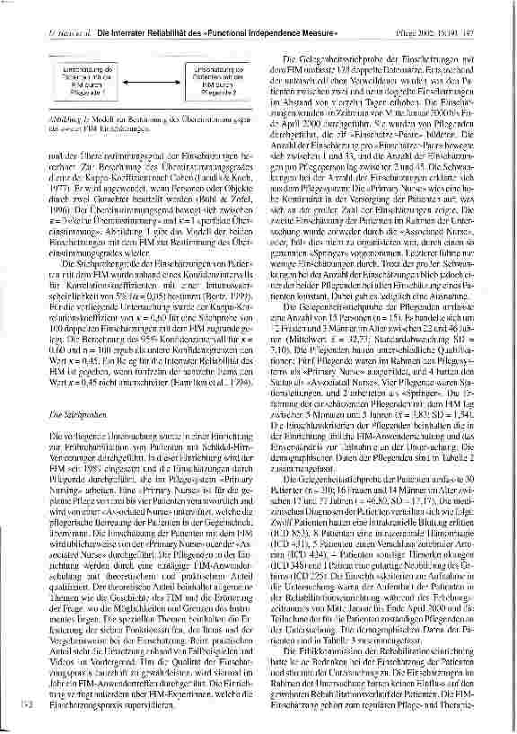 Vorschauseite 3: Die Interrater Reliabilität des Functional Independence Measure (FIM) bei Patienten mit Schädel-Hirn-Verletzungen