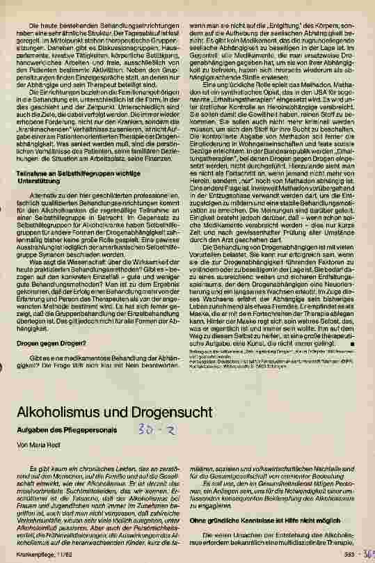 Vorschauseite 2: Möglichkeiten und Formen der Therapie für Drogenabhängige