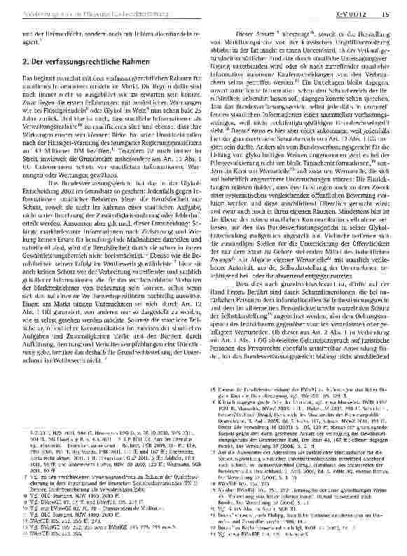 Vorschauseite 2: Verfassungsrechtliche Anforderungen an die Pflegequalitätsberichterstattung nach § 115 Abs. laSGBXI