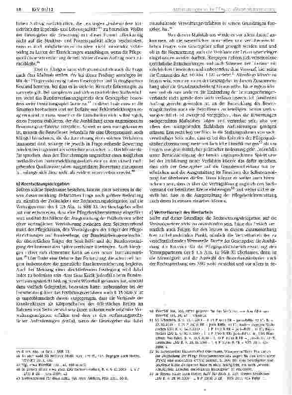 Vorschauseite 5: Verfassungsrechtliche Anforderungen an die Pflegequalitätsberichterstattung nach § 115 Abs. laSGBXI