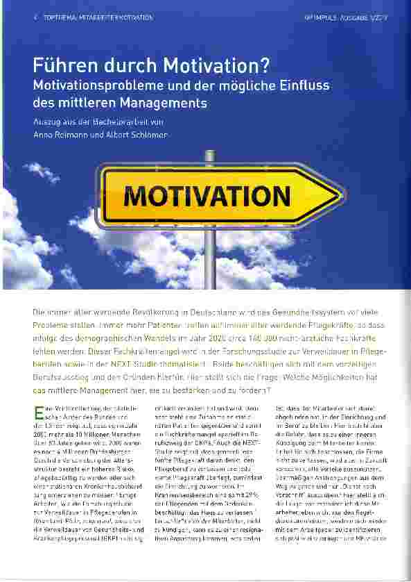 Vorschauseite 1: Führen durch Motivation?