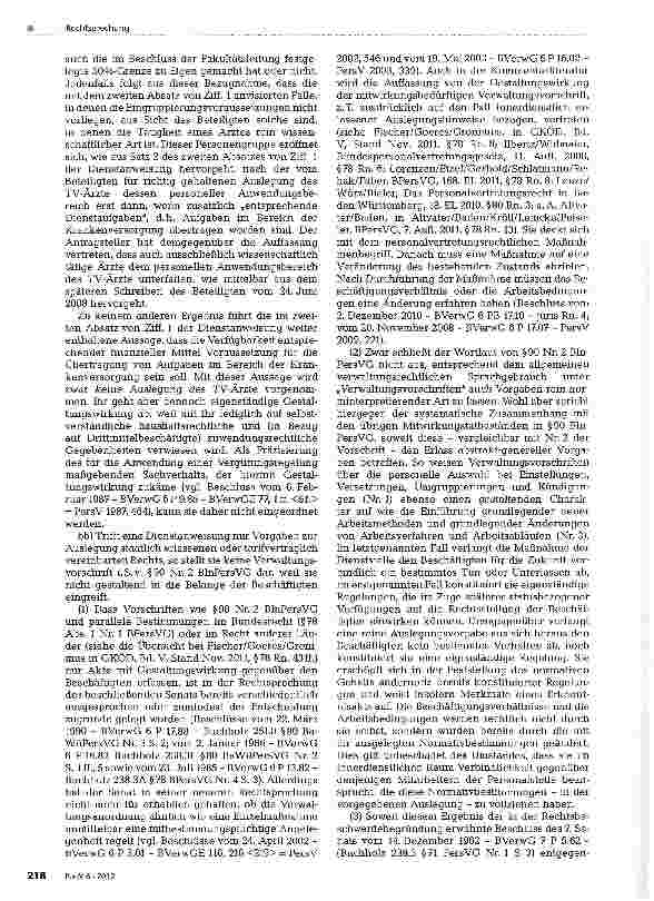 Vorschauseite 3: Verdrängungswirkung von Mitbestimmungstatbeständen gegenüber Mitwirkungstatbeständen
