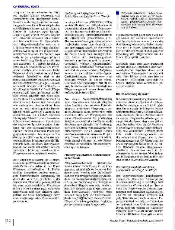 Vorschauseite 3: Pflegewissenschaft auch im OP?