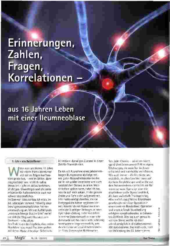 Vorschauseite 1: Erinnerungen, Zahlen, Fragen, Korrelationen