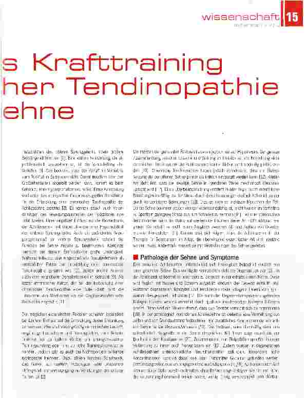 Vorschauseite 2: Exzentrische bei chronischer Tendopathie der Achillessehne
