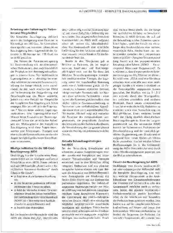 Vorschauseite 2: Die komplette Bauchlagerung