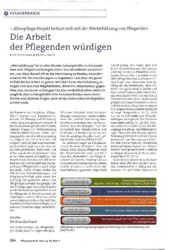 Vorschauseite 1: Die Arbeit der Pflegenden würdigen