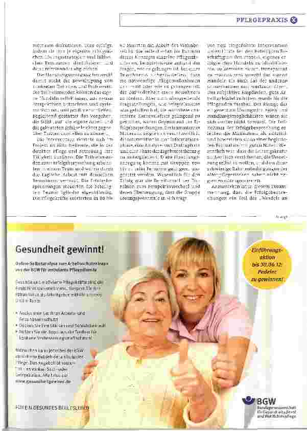Vorschauseite 4: Die Arbeit der Pflegenden würdigen