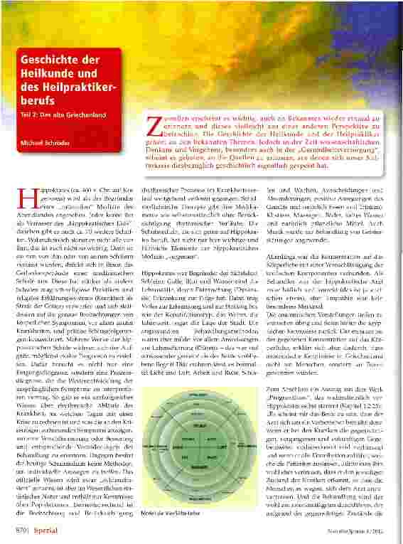 Vorschauseite 1: Geschichte der Heilkunde und des HeilpraktikerberufsDas alte Griechenland