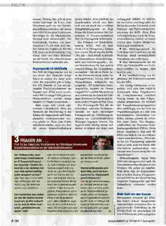 Vorschauseite 2: Bewährungschance für das System