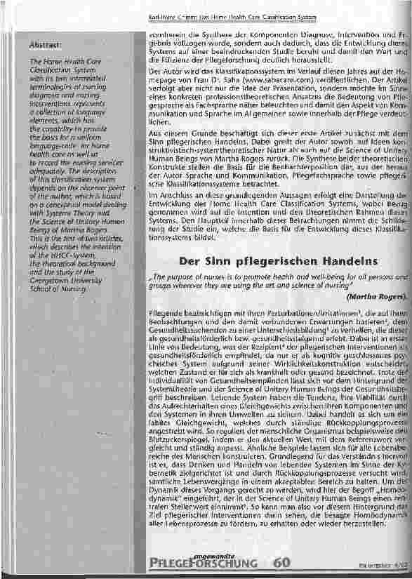 Vorschauseite 2: Das Home Health Care Classification System