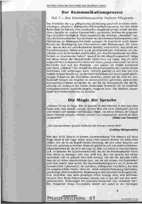Vorschauseite 3: Das Home Health Care Classification System