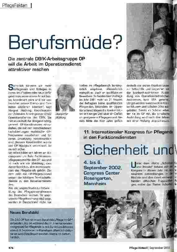 Vorschauseite 1: Berufsmüde?