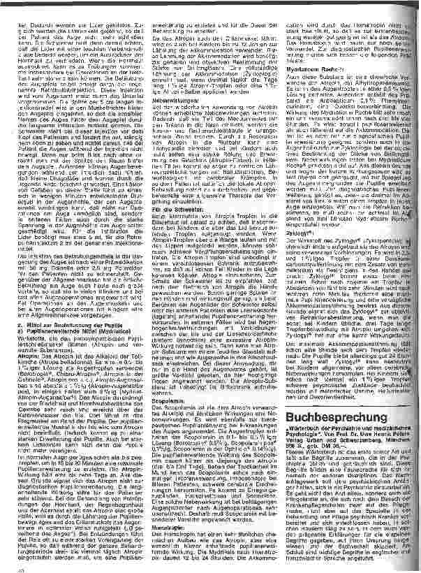 Vorschauseite 4: Kleine Arzneimittelkunde 51. Folge: Arzneimittel zur lokalen Anwendung in der Augenheilkunde