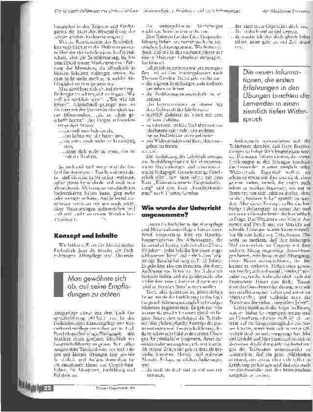 Vorschauseite 2: Die Gesprächsführung als Unterrichtsfach - Notwendigkeit, Probleme und erste Erfahrungen an der Medizinischen Fachschule Jena
