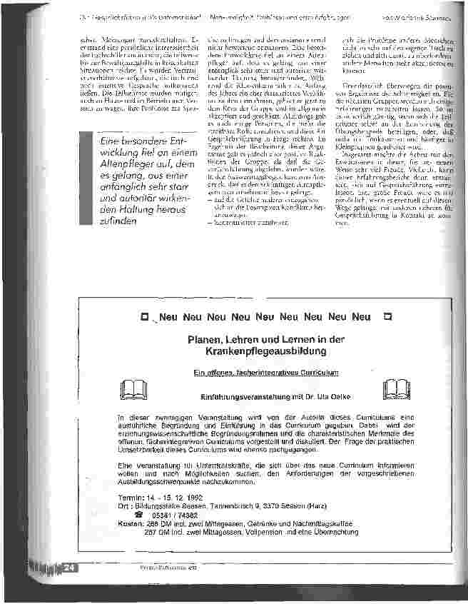 Vorschauseite 4: Die Gesprächsführung als Unterrichtsfach - Notwendigkeit, Probleme und erste Erfahrungen an der Medizinischen Fachschule Jena