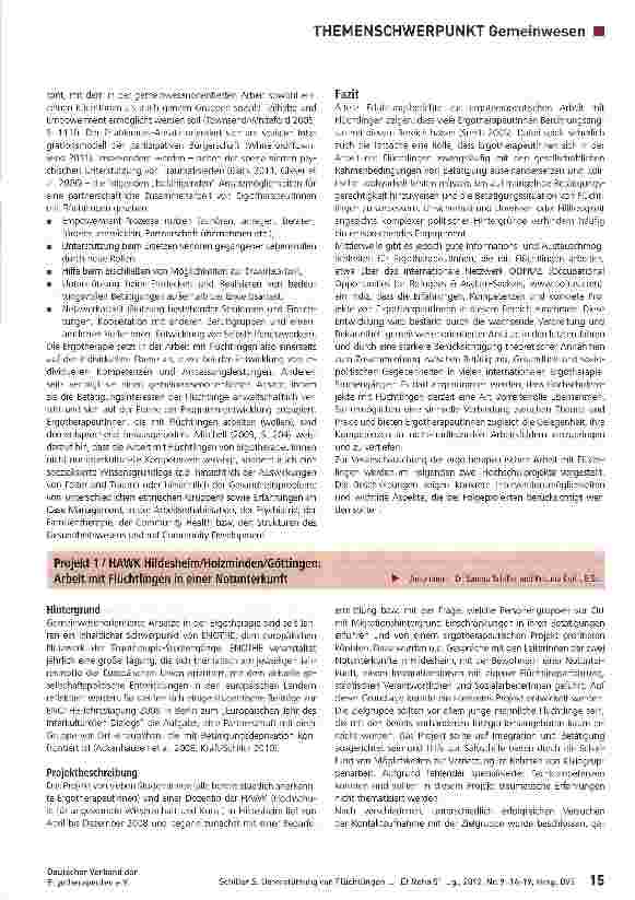 Vorschauseite 2: Unterstützung von Flüchtlingen