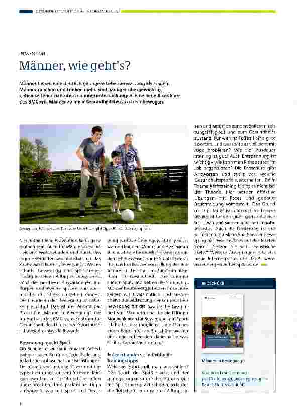 Vorschauseite 1: Männer, wie gehts?