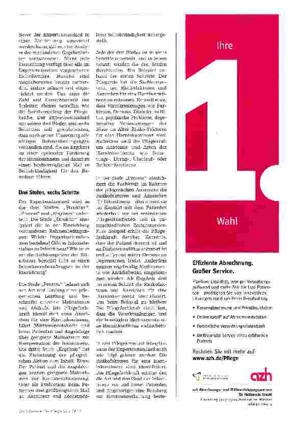 Vorschauseite 2: Kontinenz fördern, anstatt Inkontinenz zu versorgen