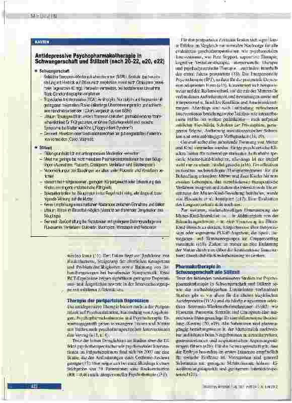 Vorschauseite 4: Peripartale Depressionen erkennen und behandeln