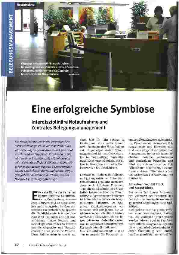 Vorschauseite 1: Eine erfolgreiche Symbiose