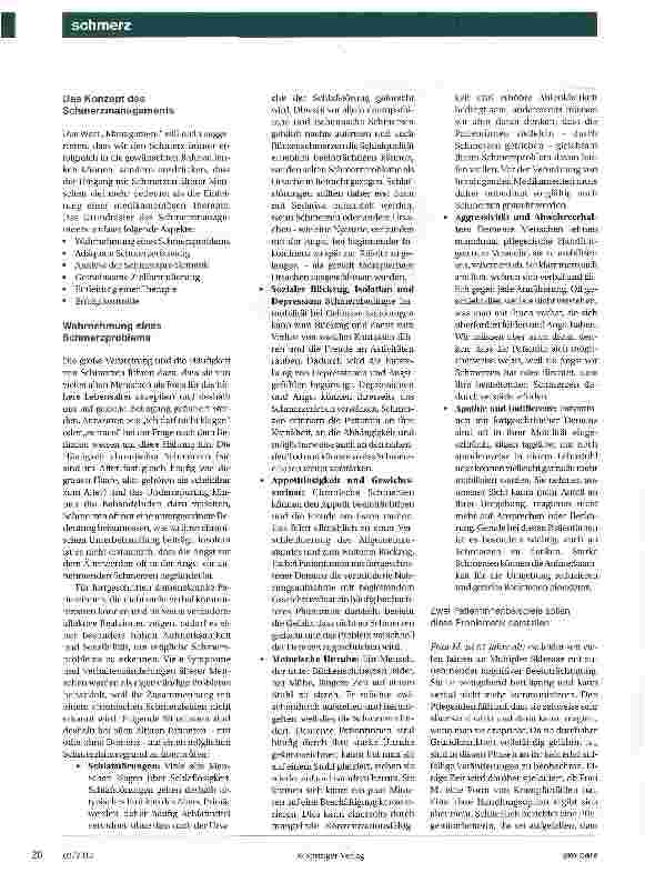 Vorschauseite 3: Deutlich erhöhte Prävalenz chronischer Schmerzen