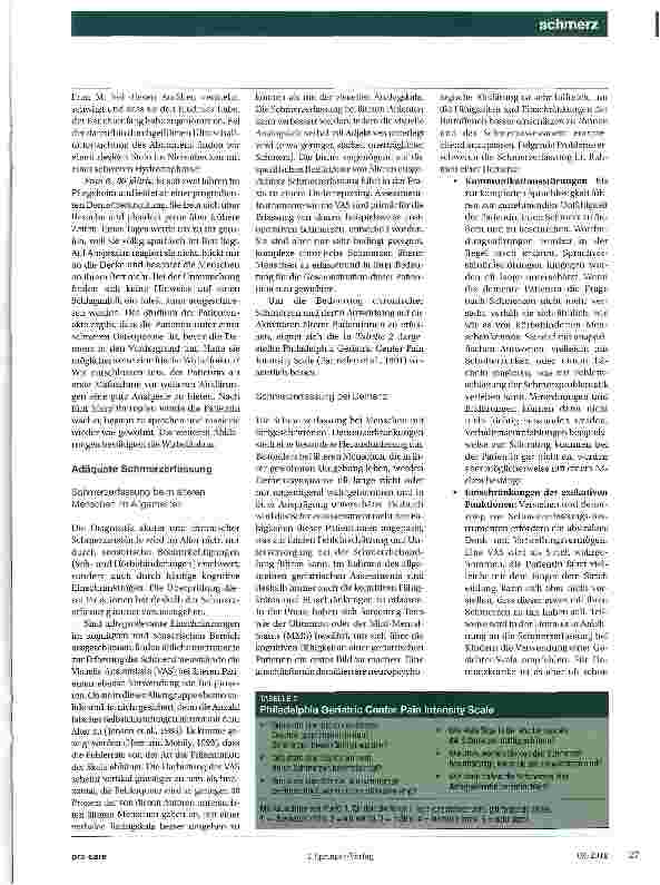 Vorschauseite 4: Deutlich erhöhte Prävalenz chronischer Schmerzen