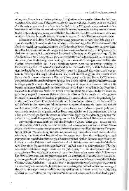 Vorschauseite 6: Grauzonen zwischen Leben und Tod Ein Plädoyer für mehr Ehrlichkeit in der Debatte umdas Hirntod-Kriterium