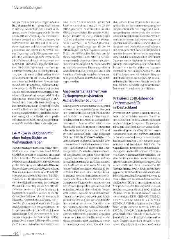Vorschauseite 3: Neues aus Krankenhaushygiene und Infektionsprävention