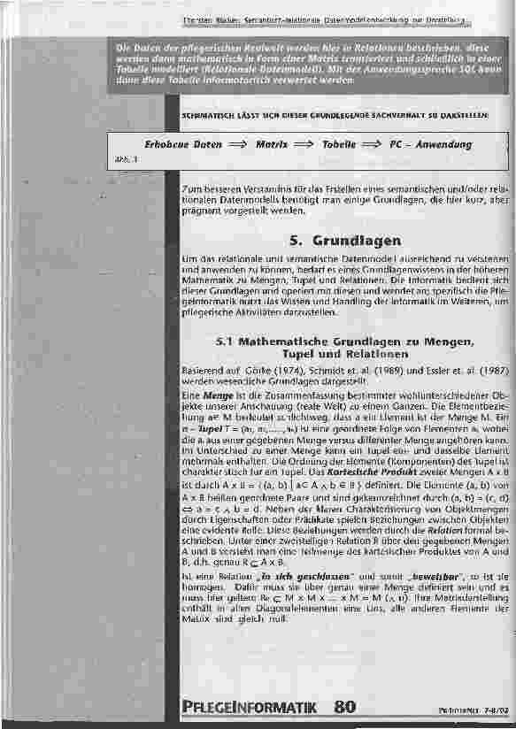 Vorschauseite 4: Semantisch-relationale Datenmodellentwicklung Zur Darstellung pflegerischer Aktivitäten in der Pflegeinformatik