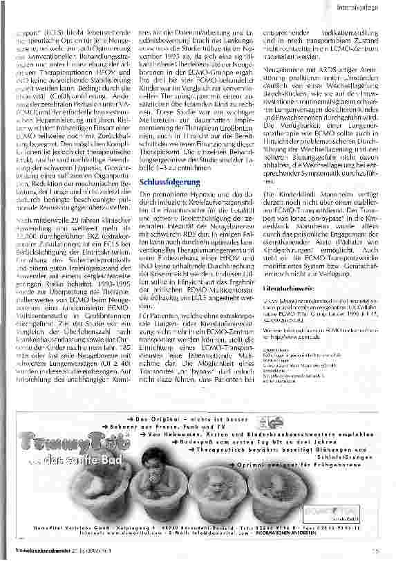 Vorschauseite 6: Extrakorporale Membranoxygenierung bei Mekoniumaspirationssyndrom